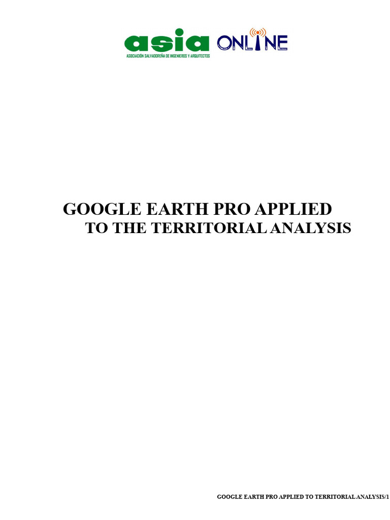 Google Earth Pro for Territorial Analysis | PDF | Geographic ...
