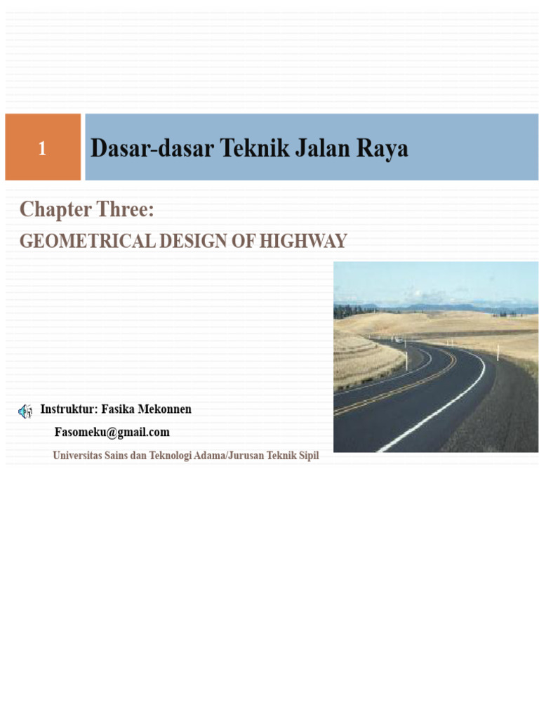 4 Desain Geometrik Jalan Raya | PDF