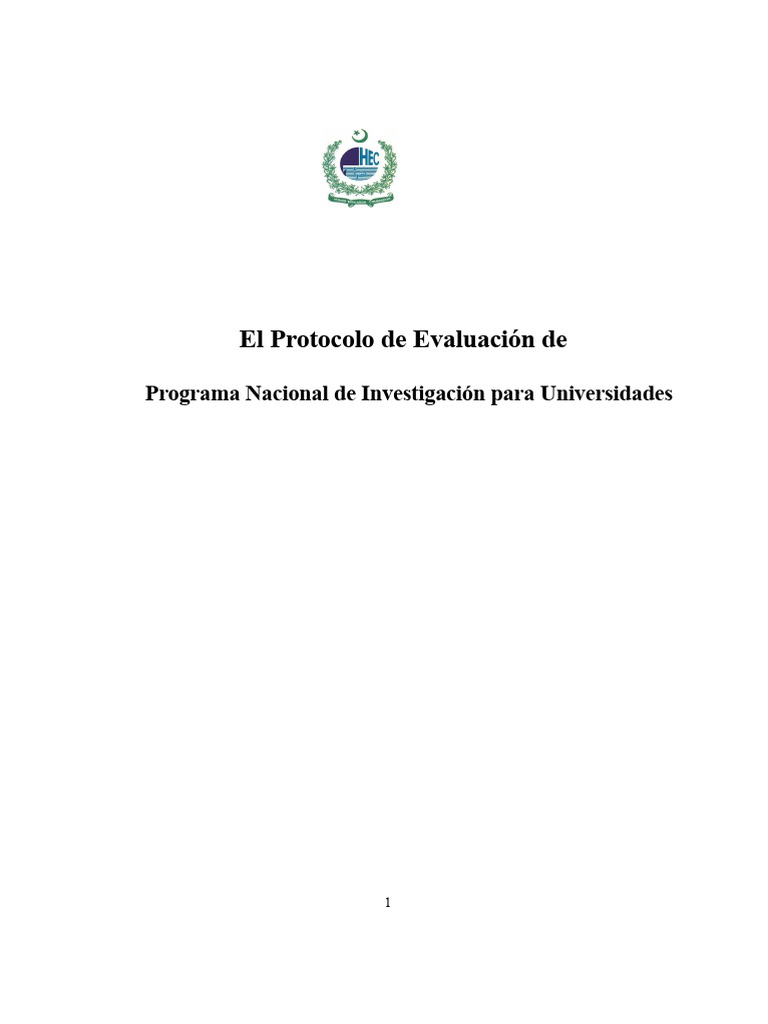 Protocolo de Evaluación NRPU para Universidades | PDF | Institución