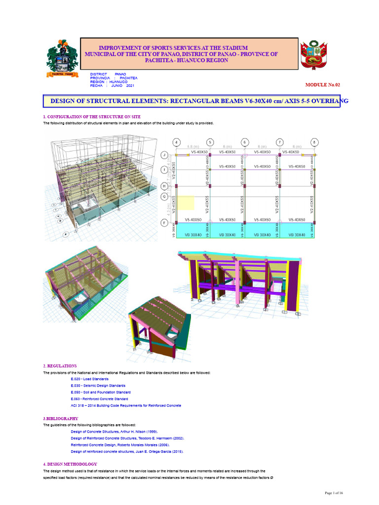 V6-30X40 Axis 5-5 Overhang | PDF | Beam (Structure) | Young's Modulus
