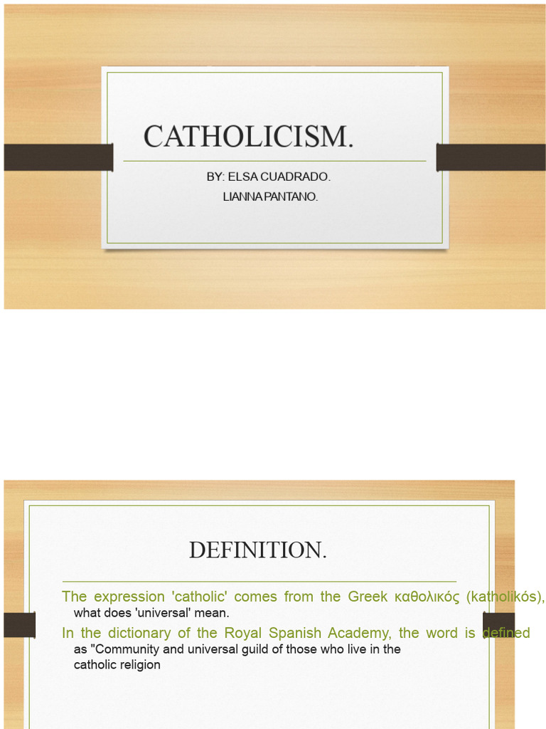 Overview of Catholicism and Its Sacraments | PDF | Baptism | Catholic ...