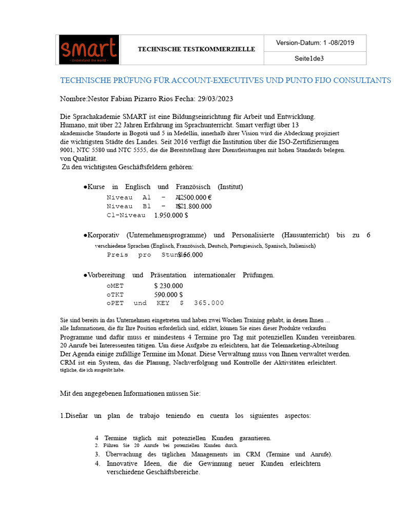 Technische SMART-Tests | PDF
