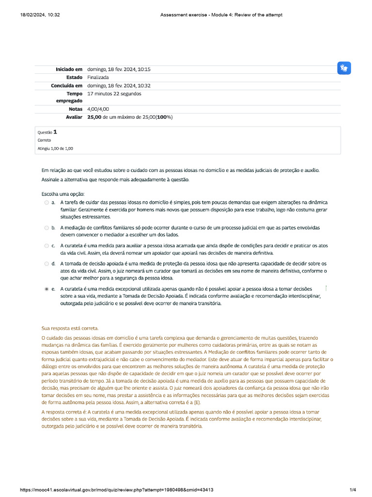 Assessment Exercise - Module 4 - Review of The Attempt | PDF