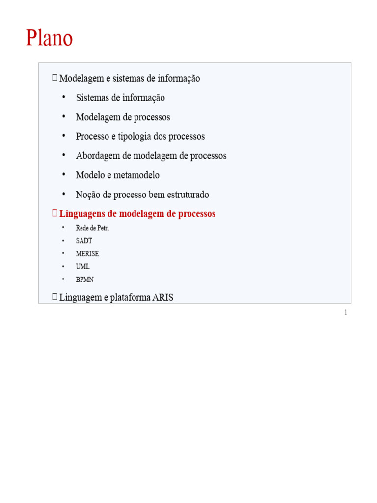 Modelagem de Processos e Sistemas de Informação | PDF | Linguagem de ...