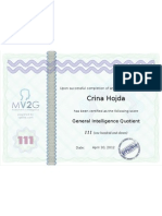 IQ Certificate