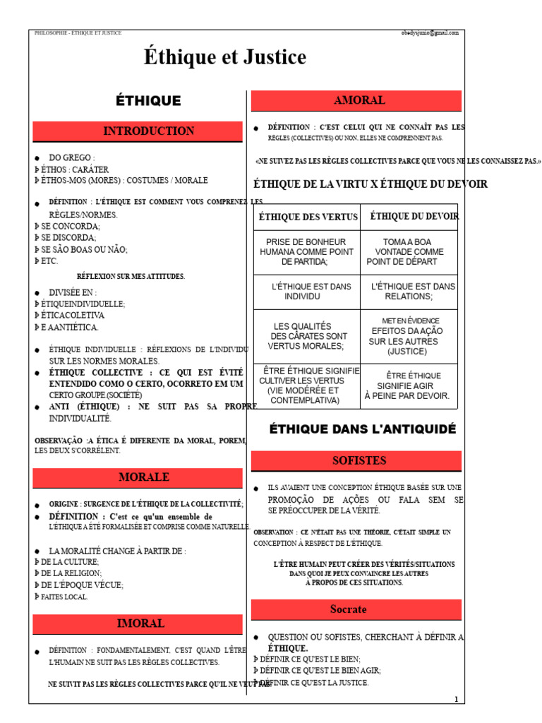 Éthique et Justice : Concepts Clés | PDF | Justice | Crime et violence