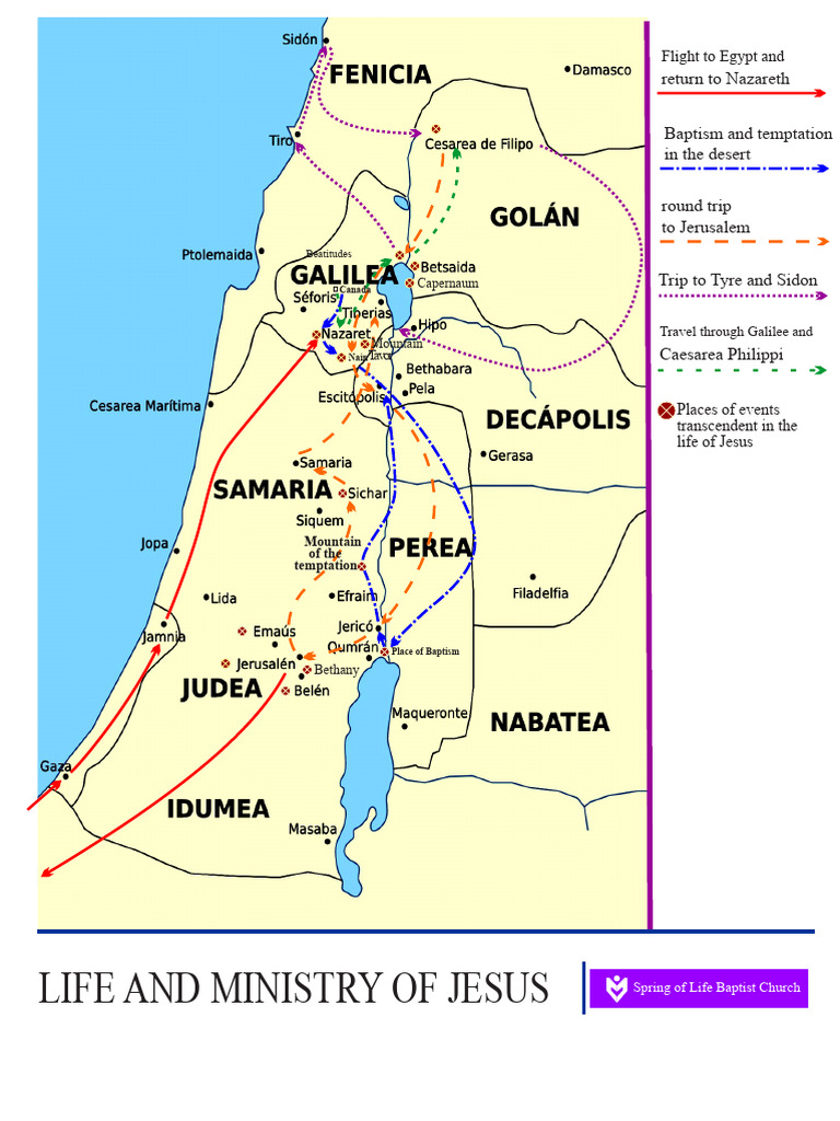Key Events In Jesus Life And Ministry PDF 1