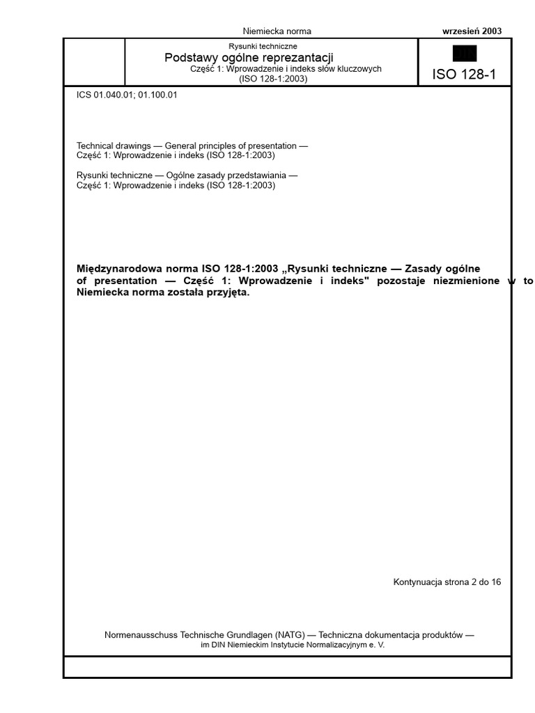 Iso 128-1-2003 | PDF