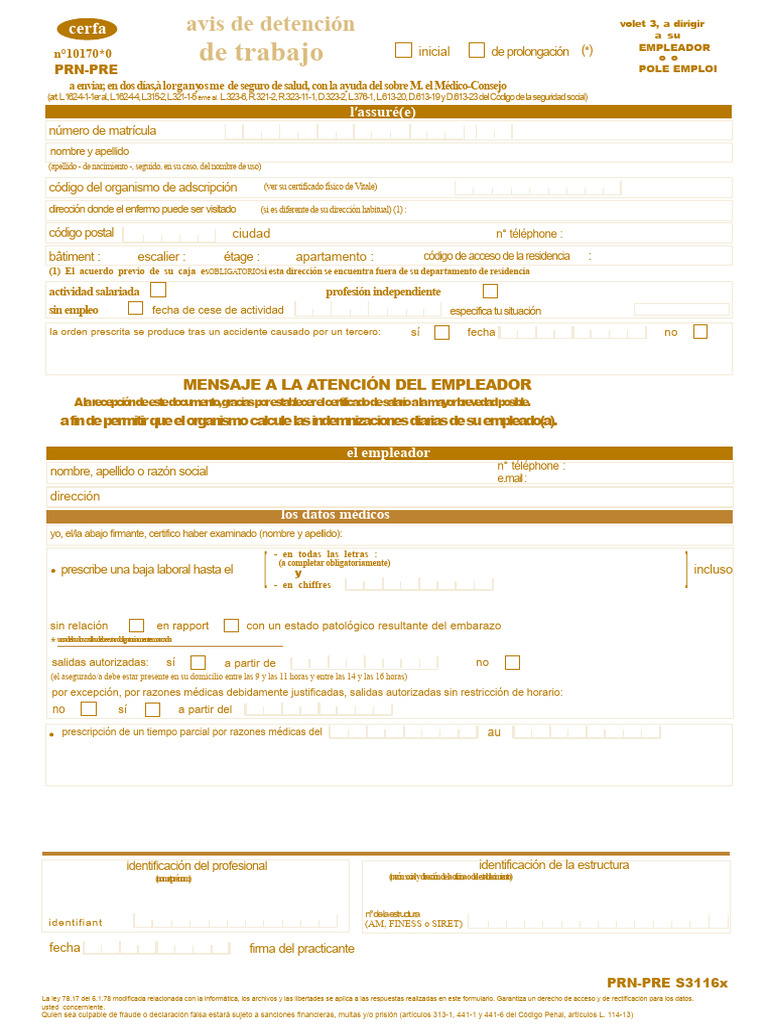 Certificado de baja laboral y procedimiento | PDF
