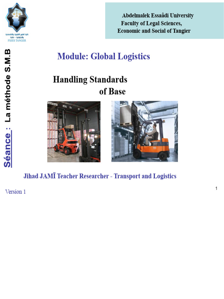 Global Logistics Handling Standards Guide | PDF | Forklift | Multiplication