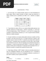 Lista de Exerccios - 1 Prova
