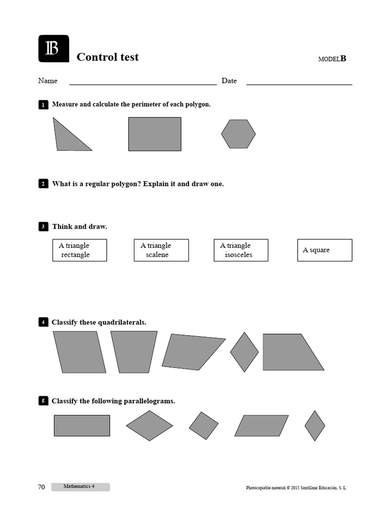 Control Test: Name Date | PDF