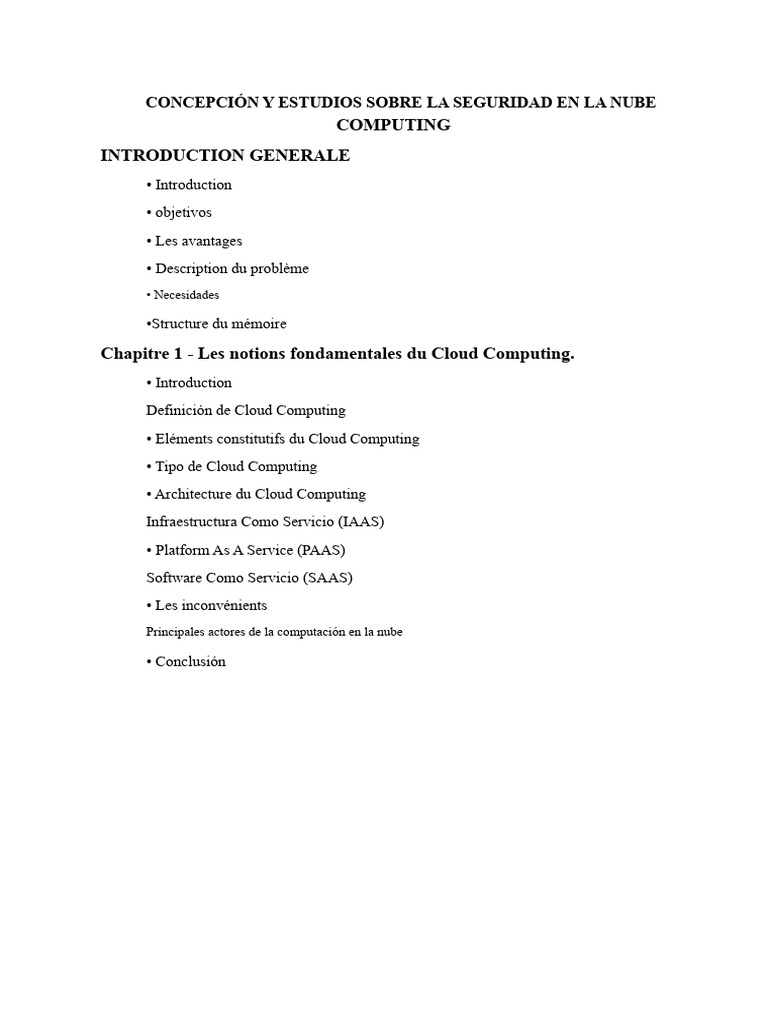 Computación en La Nube y Seguridad | PDF | Computación en la nube ...