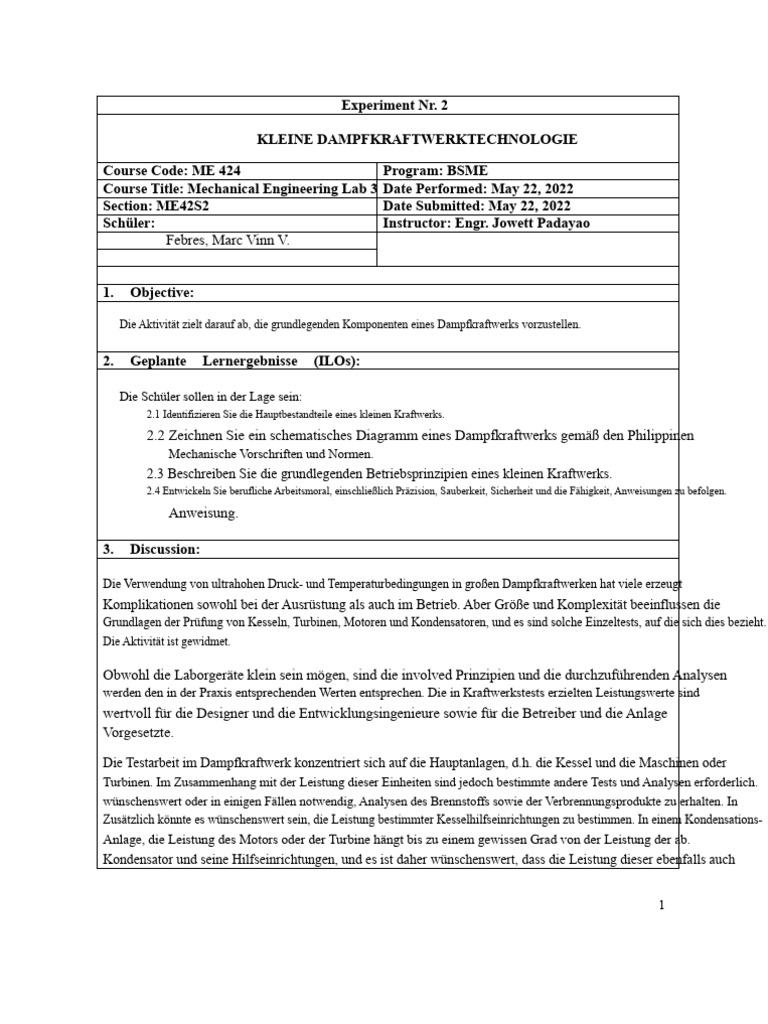 Labor 3 Experiment 2 | PDF