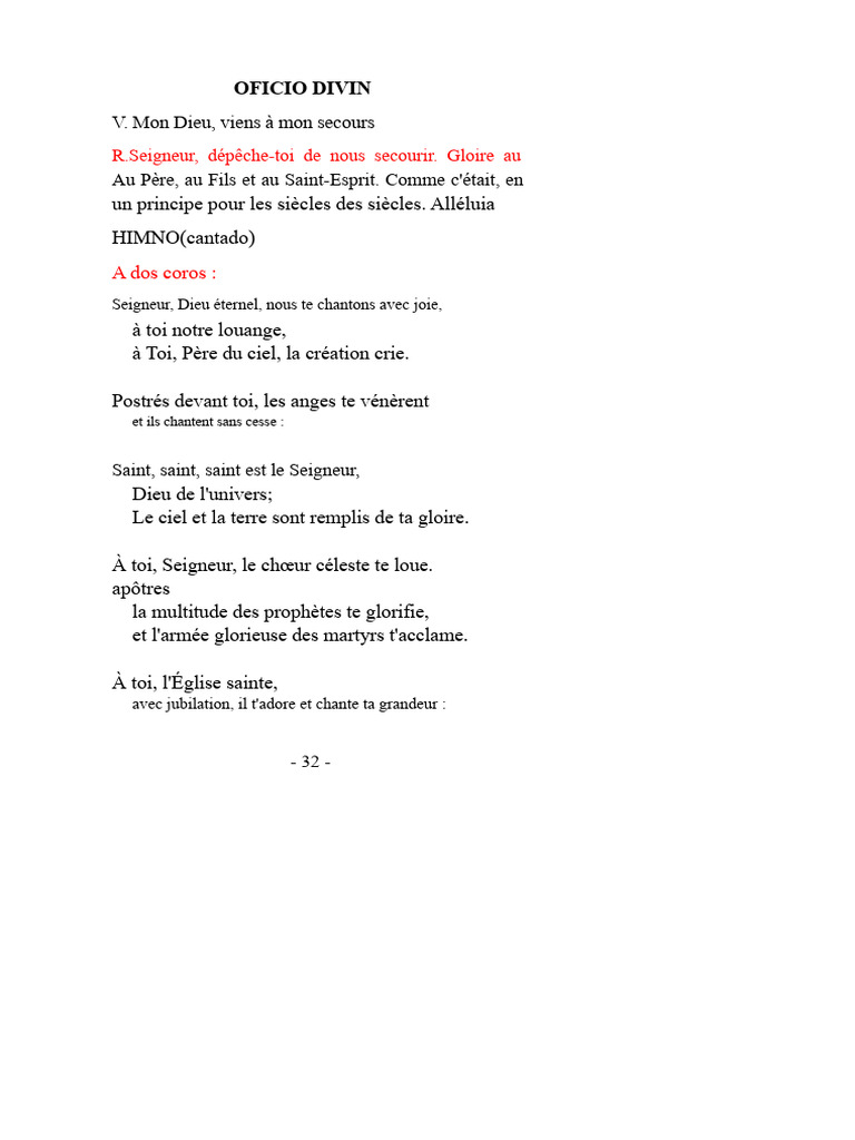 Hymne de louange et de création divine | PDF | Saint-Esprit | Dieu