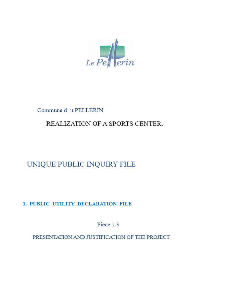 1.3. Presentation-Justification of The Project | PDF | Public Toilet