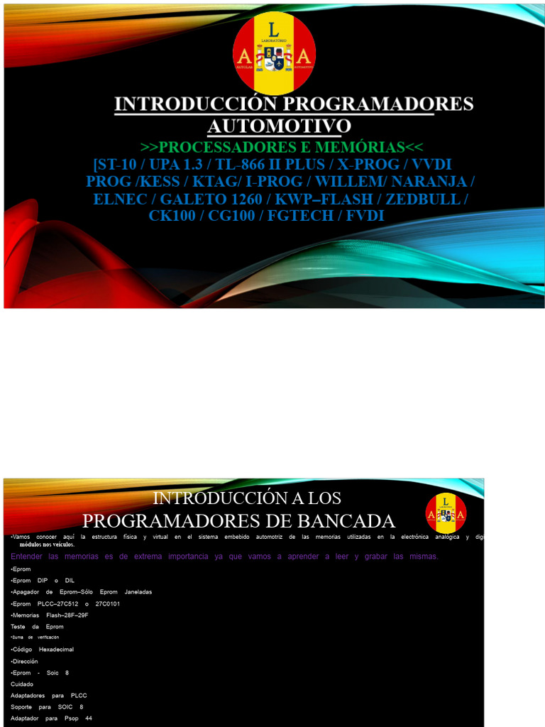 Introducción Programadores Automotrices Xprog Kess | PDF ...