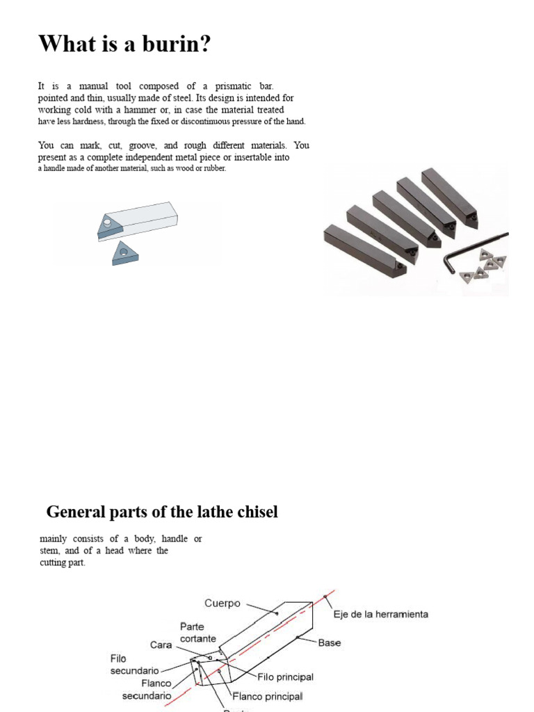 Understanding Burins: Types and Uses | PDF | Metalworking | Industrial ...