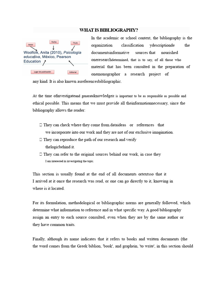 What Is Bibliography | PDF
