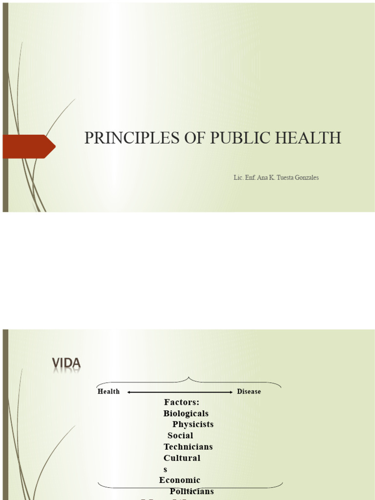 Principles of Public Health Explained | PDF | Public Health | Policy