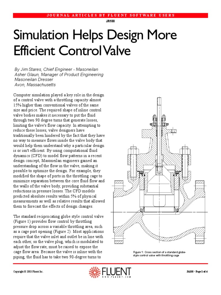 Simulation Helps Design More Efficient Control Valve | PDF ...