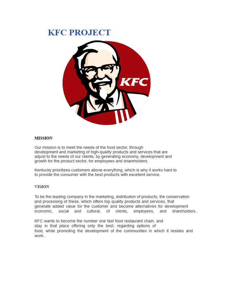 KFC PROJECT Activity A3 | PDF | Employment | Customer