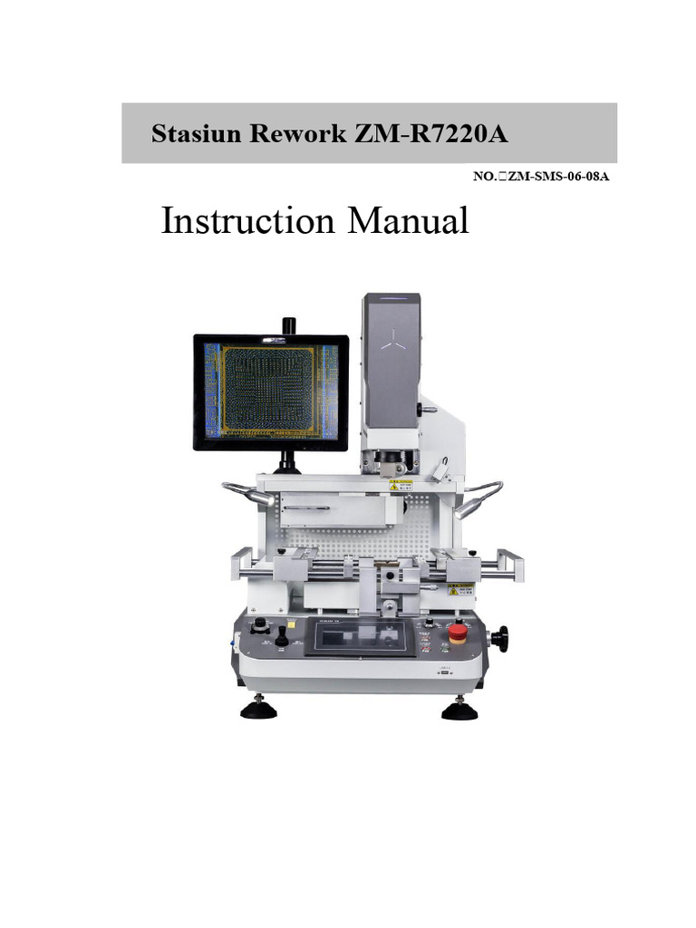 Instruction Manual: Stasiun Rework ZM-R7220A | PDF