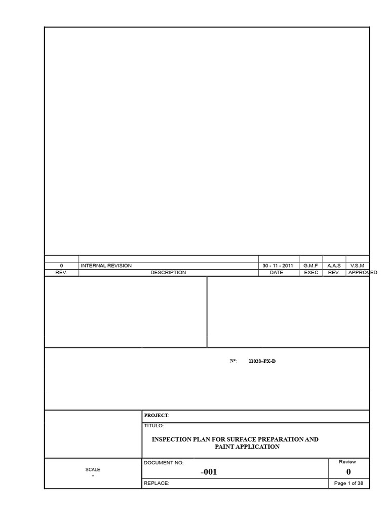Inspection Plan For Painting | PDF | Surface Roughness | Paint