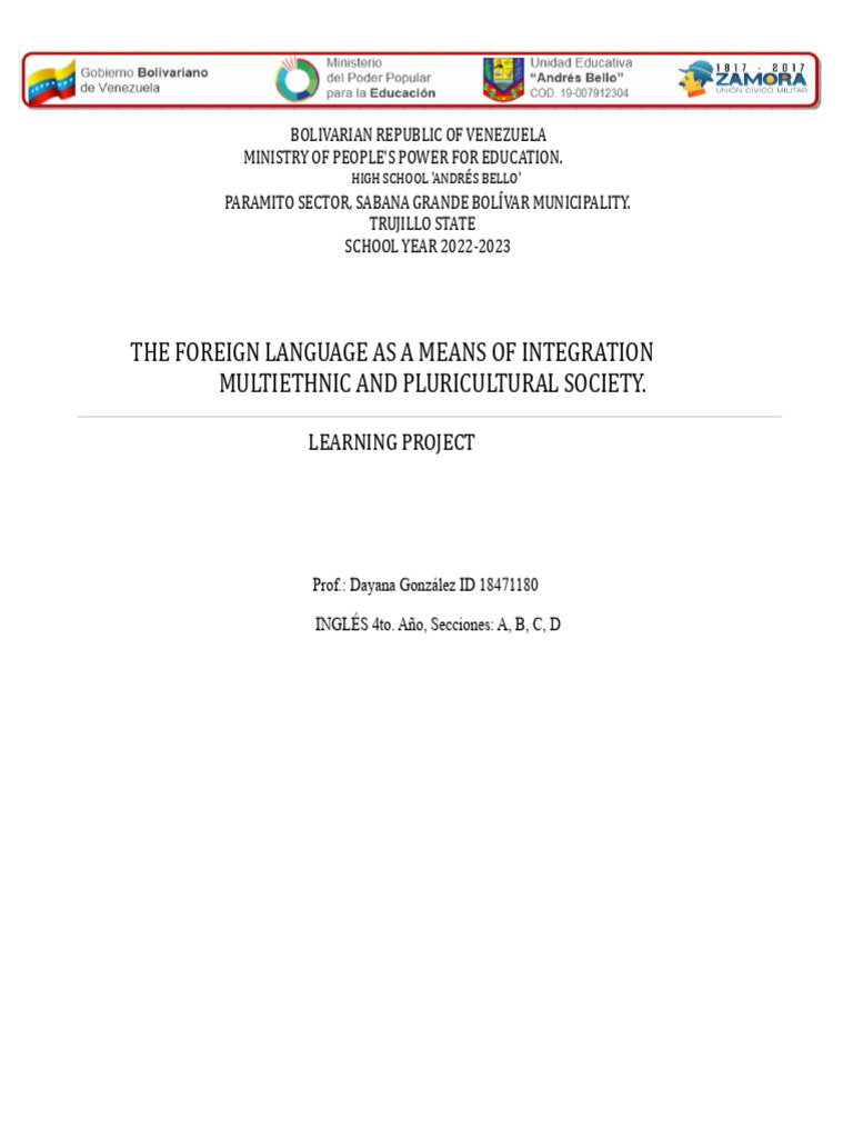 English Learning Project | PDF | English Language | Learning