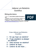 Como Elaborar Um Relatório Científico (Modo de Compatibilidade)