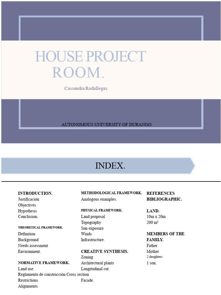 House Design Project for Family Needs | PDF | Rain | Methodology