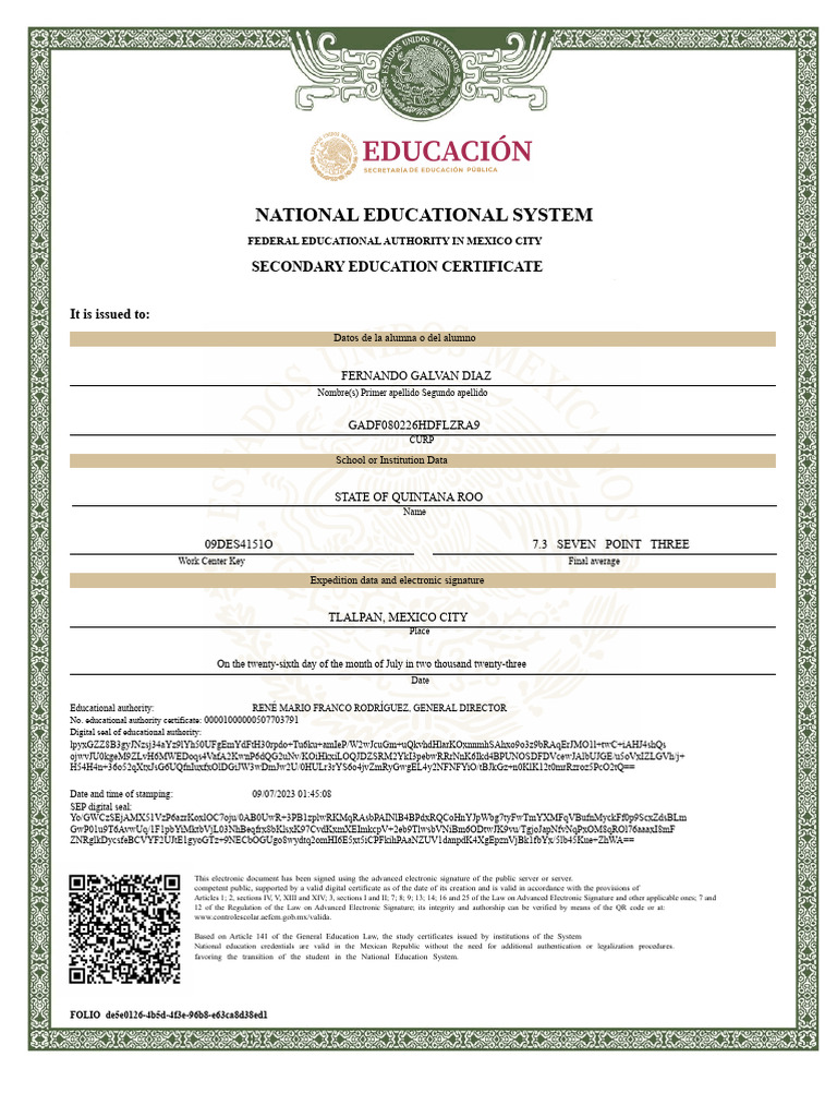 Certificate 2023 07 26 | PDF | Computer Security | Security