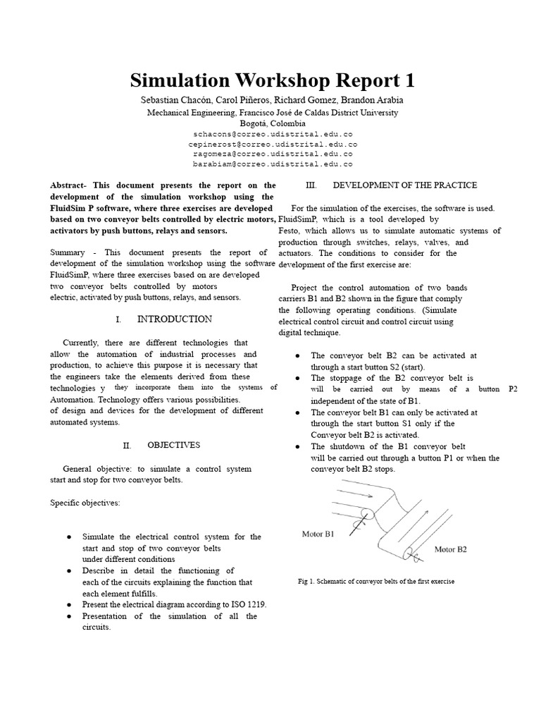 Report On Simulation Workshop 1 | PDF | Relay | Automation