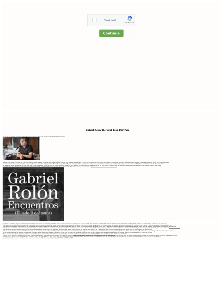 Gabriel Rolon The Grief Free Book | PDF | Books