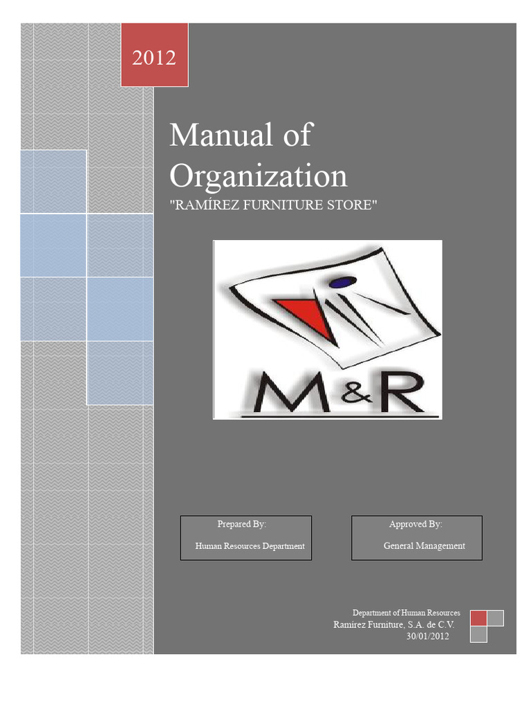 Ramírez Furniture Store Organization Manual | PDF | Sales | Marketing
