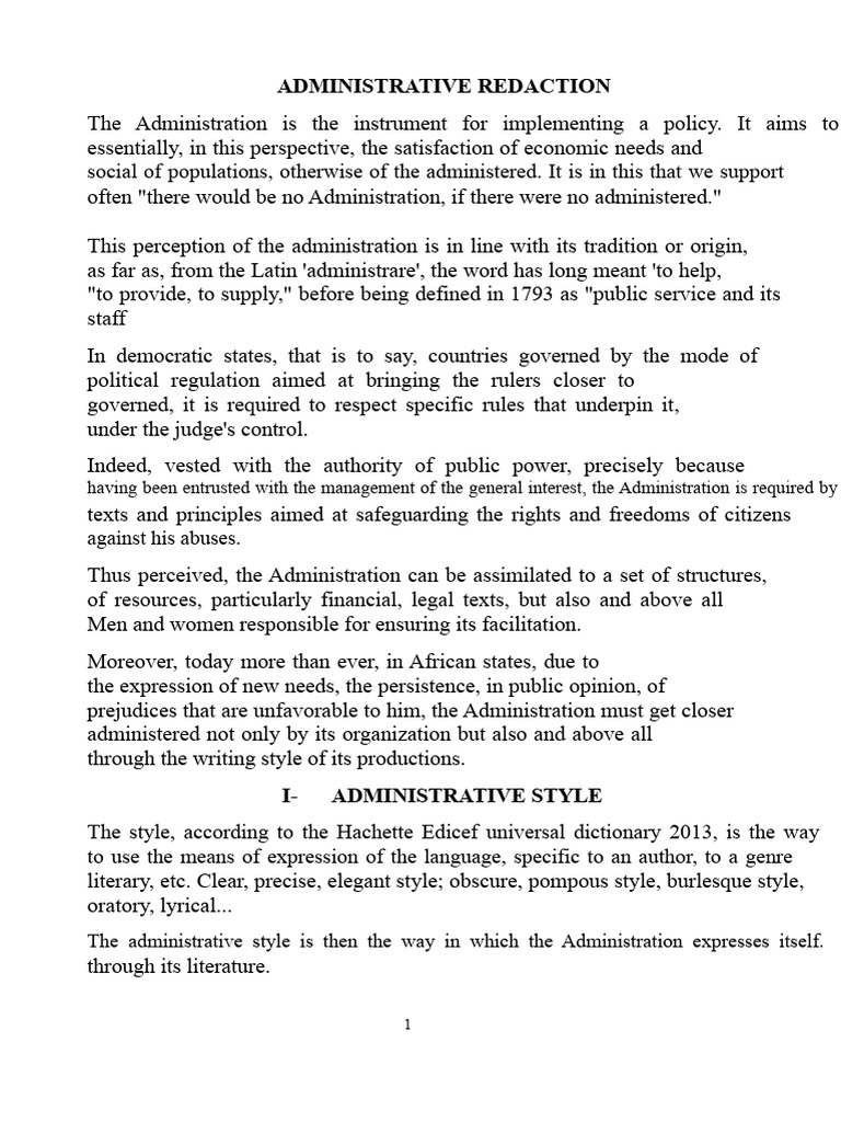 Understanding Administrative Style | PDF | Hierarchy
