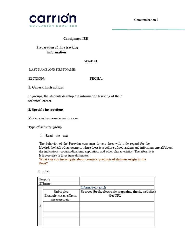 Peruvian Consumer Behavior Research Guide | PDF | Human Communication ...