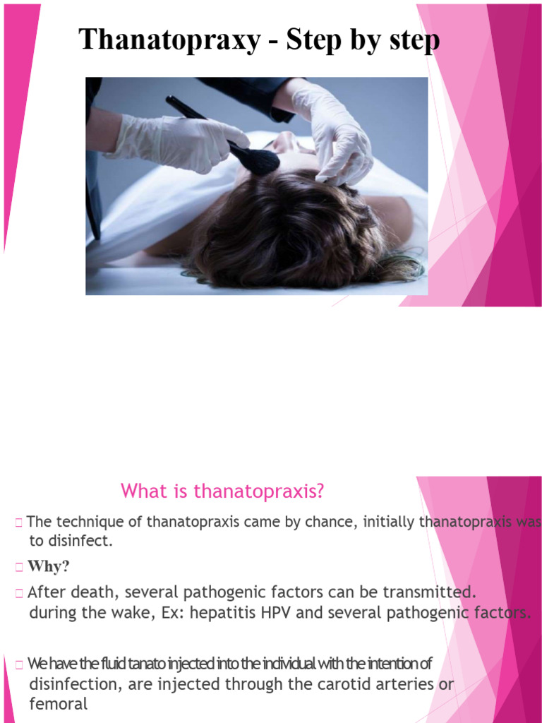 Thanatopraxy: Step-by-Step Guide | PDF | Autopsy | Medical Specialties