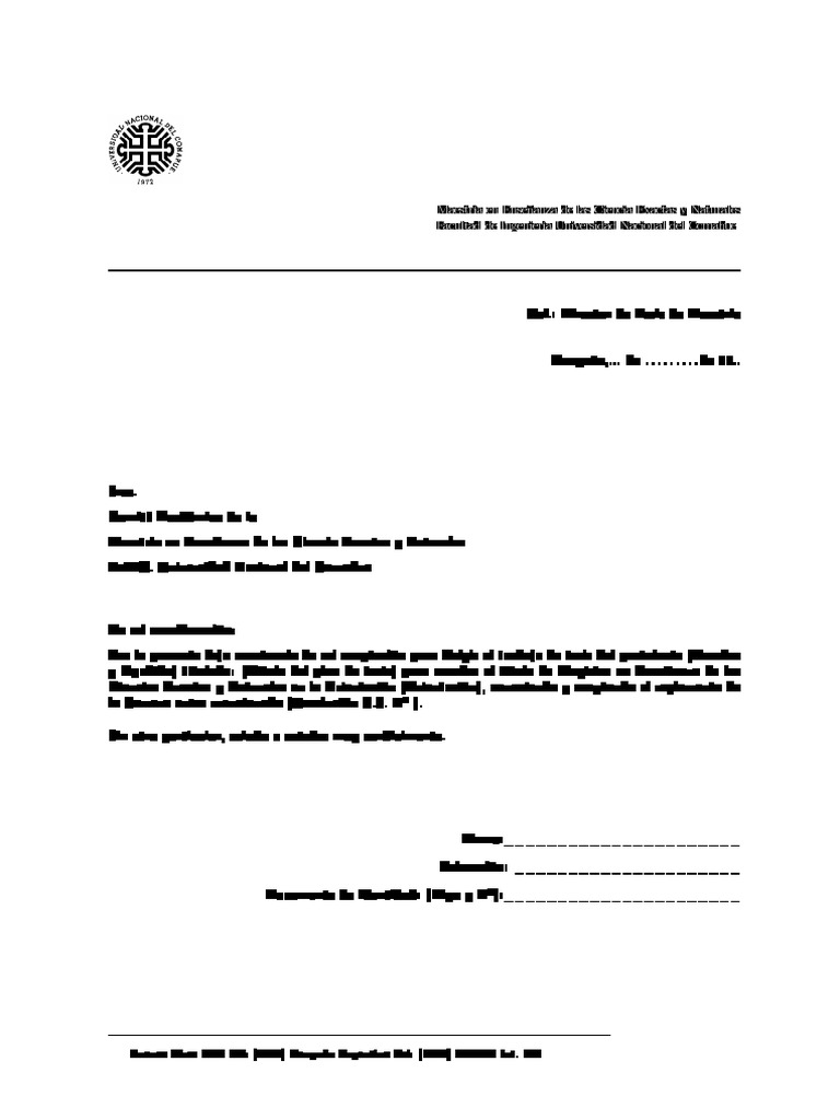 Thesis Direction Acceptance Note Template | PDF