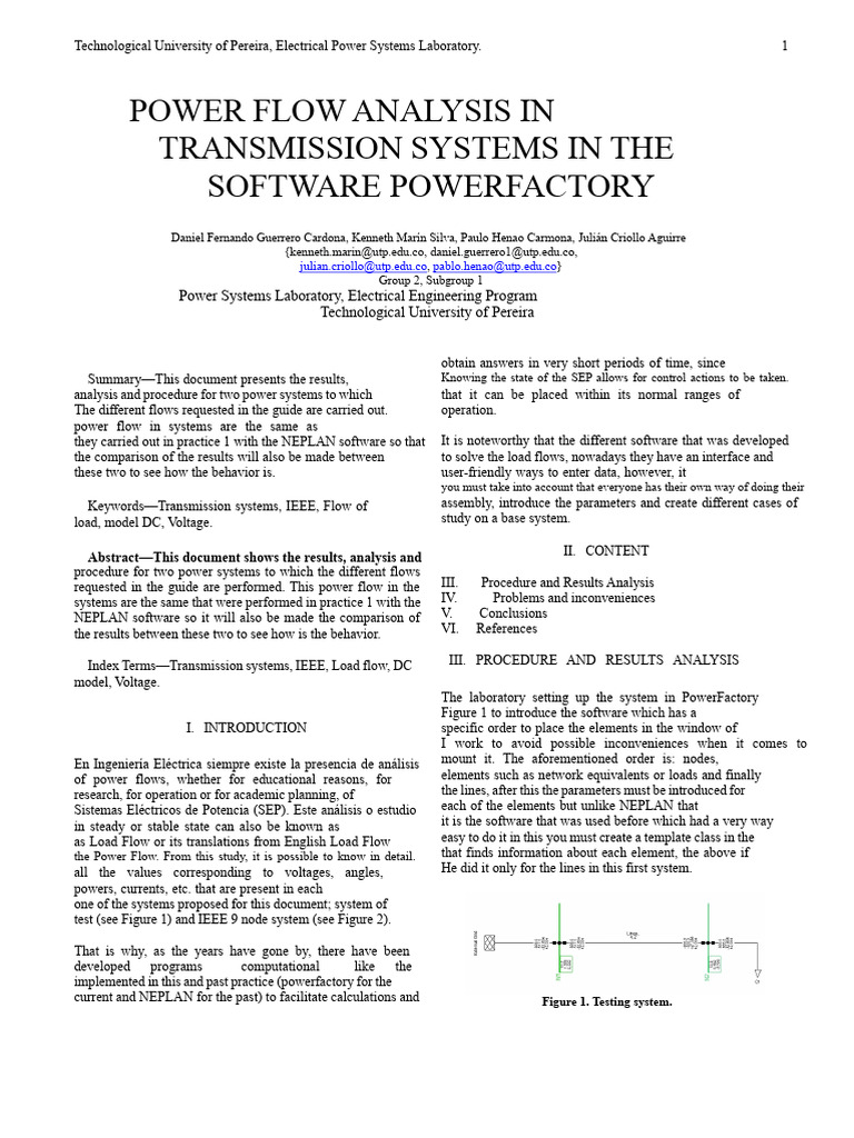 Report 1 powe | PDF | Physical Quantities | Electrical Engineering