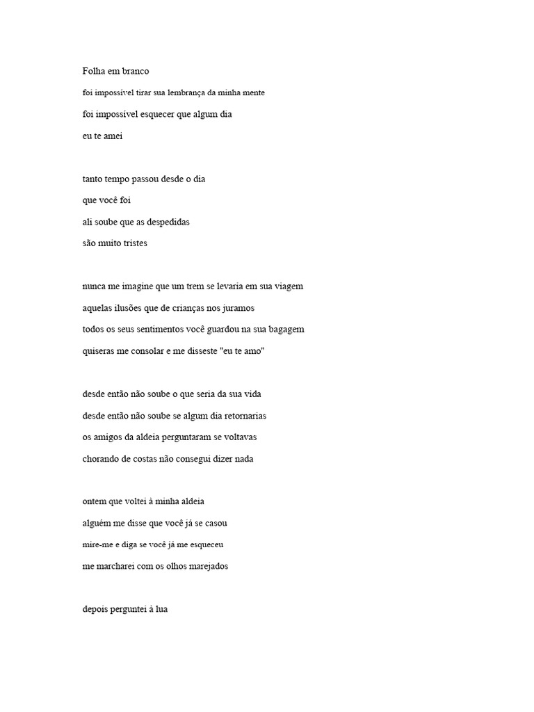 Lembranças de um Amor Perdido | PDF