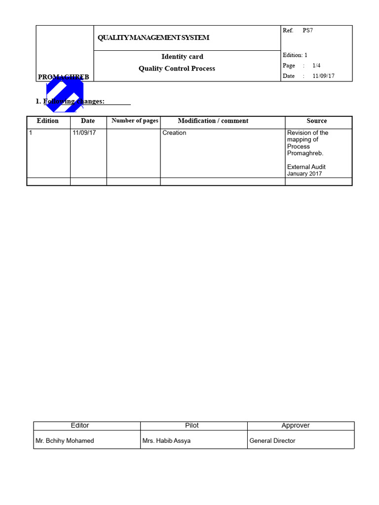 Quality Control Process Overview | PDF | Quality Management System ...