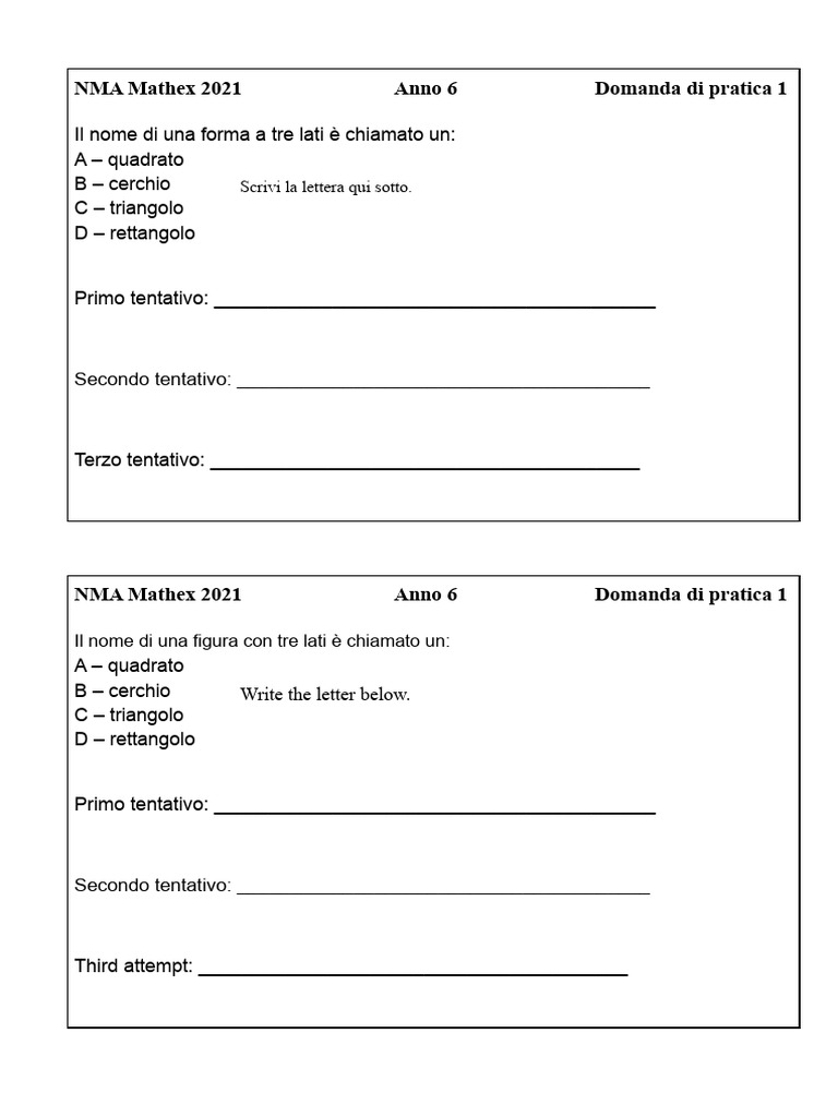 Domande e Risposte Di Matematica Per La Sesta Classe | PDF