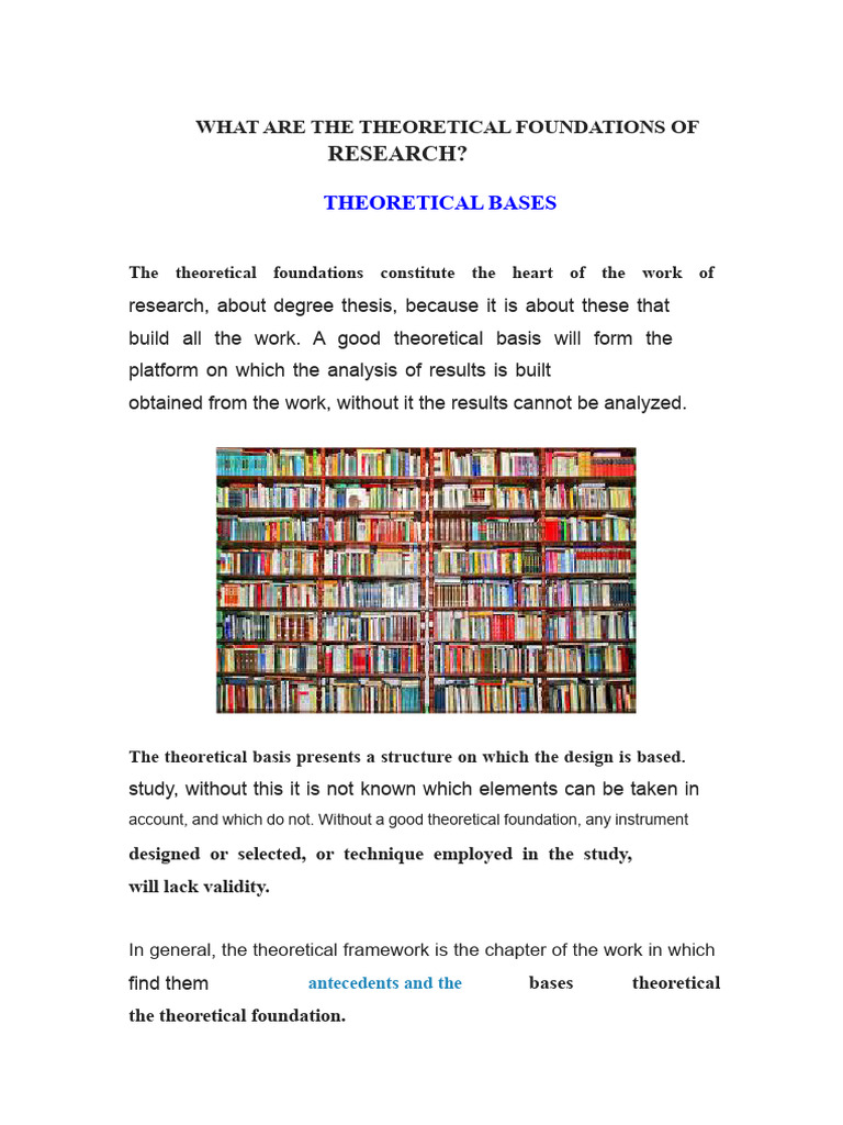 Theoretical Foundations of Research | PDF | Theory | Knowledge