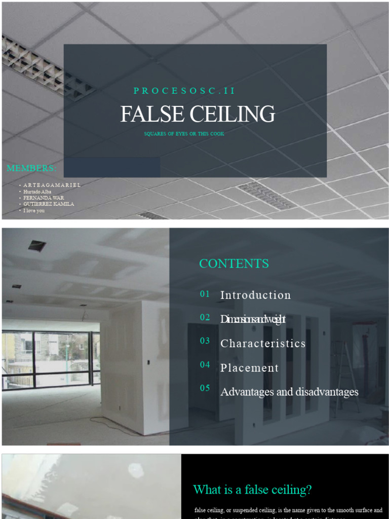 False Ceiling Installation Guide | PDF | Drywall | Ceiling