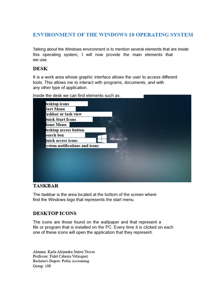 Windows 10 Operating System Overview | PDF | Icon (Computing) | Window ...