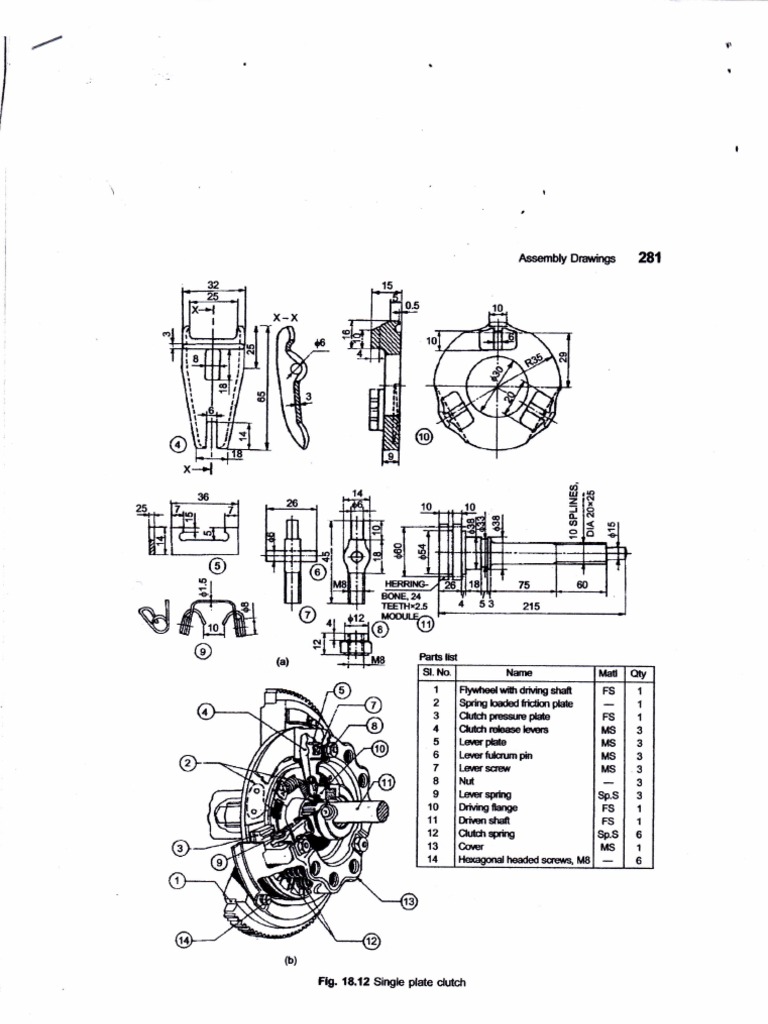 CAD Engine Assembly Drawing Guide | PDF