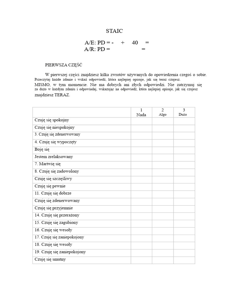 STAIC-narzędzie I Korekta Elementów | PDF
