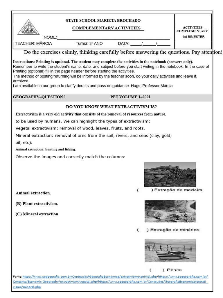 Complementary Activity PDF | PDF | Sun | Recycling
