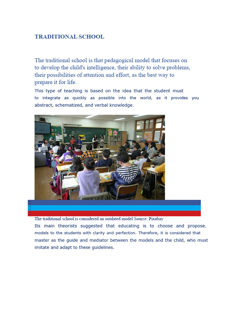 Traditional School | PDF | Pedagogy | Knowledge